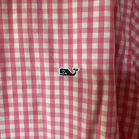 Vineyard Vines Pink check Casual Button Down Shirt - Picture 2 of 4